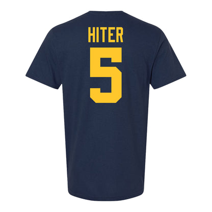 Michigan Wolverines #5 Savion Hiter Student Athlete Blue Football T-Shirt