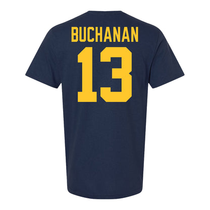 Michigan Wolverines #13 JJ Buchanan Student Athlete Blue Football T-Shirt