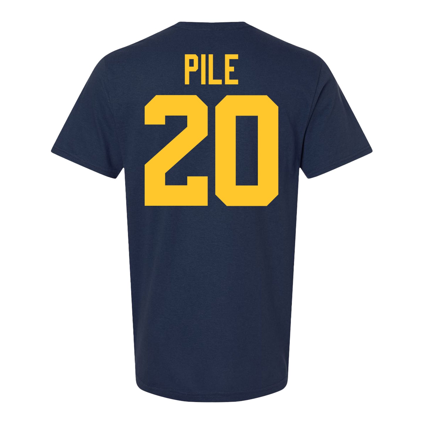 Michigan Wolverines #20 Jaylen Pile Student Athlete Blue Football T-Shirt