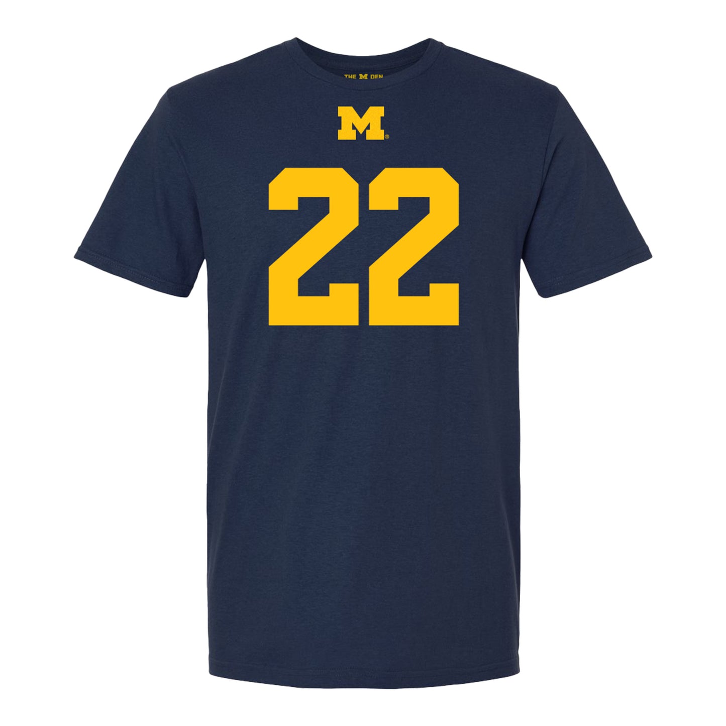 Michigan Wolverines #22 Jordan Deck Student Athlete Blue Football T-Shirt
