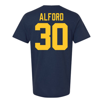 Michigan Wolverines #30 Max Alford Student Athlete Blue Football T-Shirt