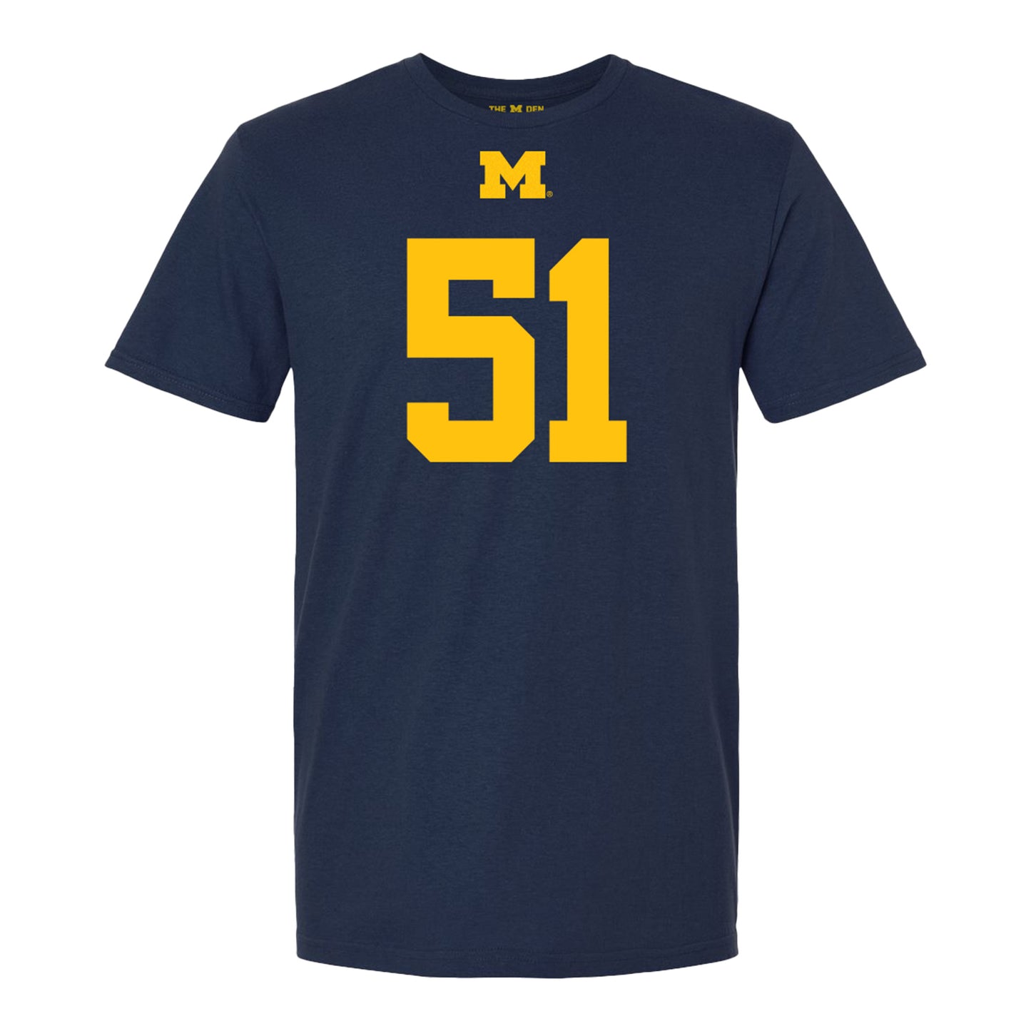 Michigan Wolverines #51 McHale Blade Student Athlete Blue Football T-Shirt