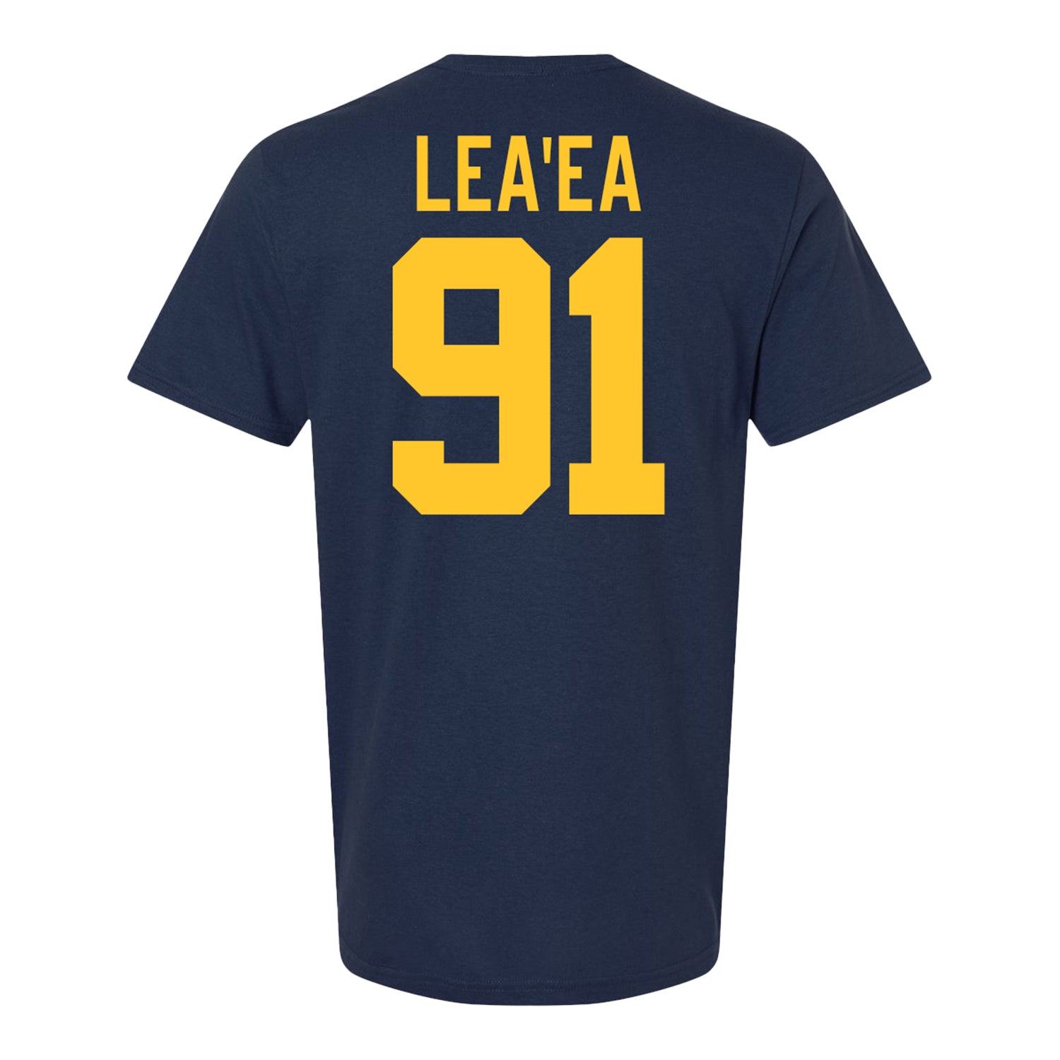 Michigan Wolverines #91 Jonah Lea'ea Student Athlete Blue Football