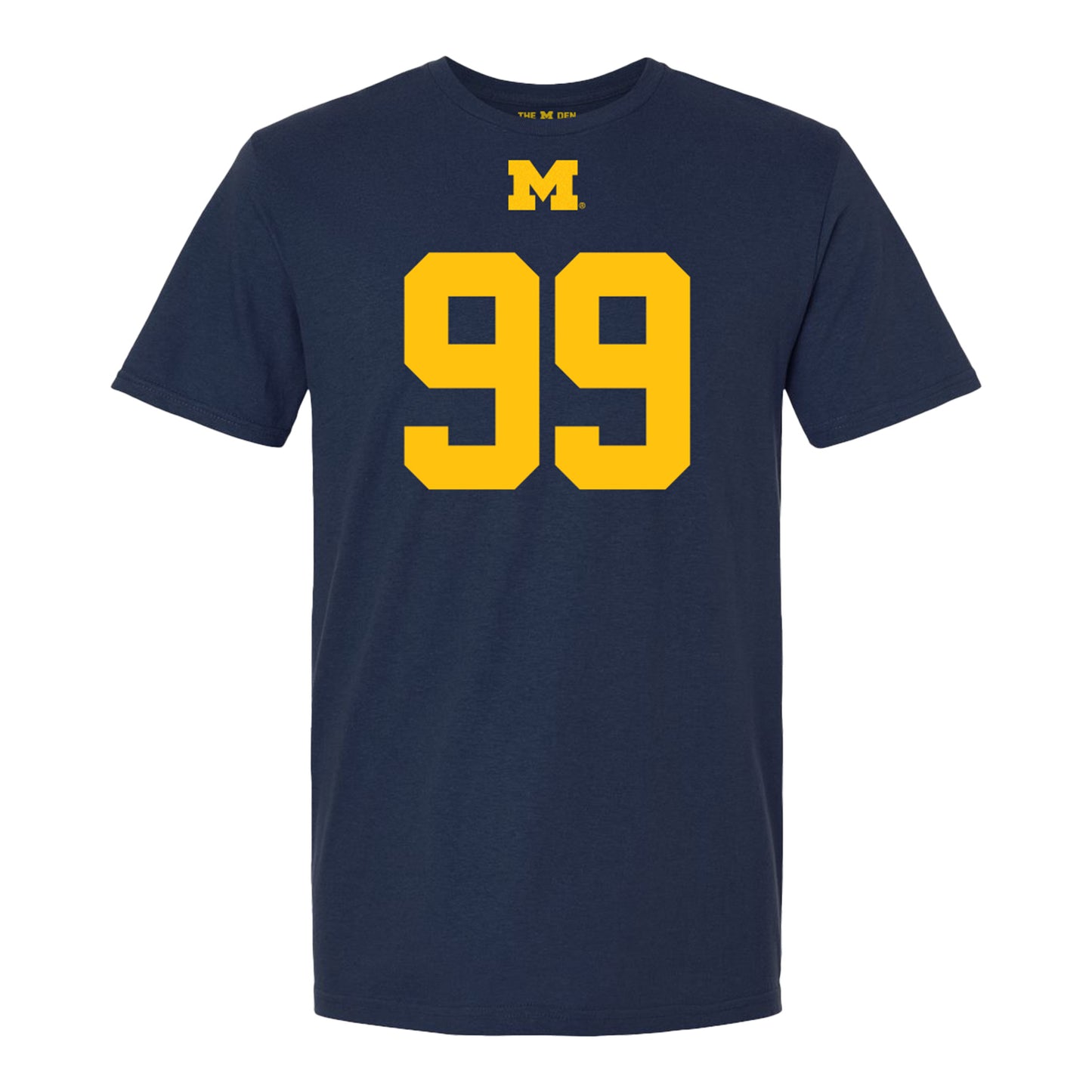 Michigan Wolverines #99 Trey Butkowski Student Athlete Blue Football T-Shirt