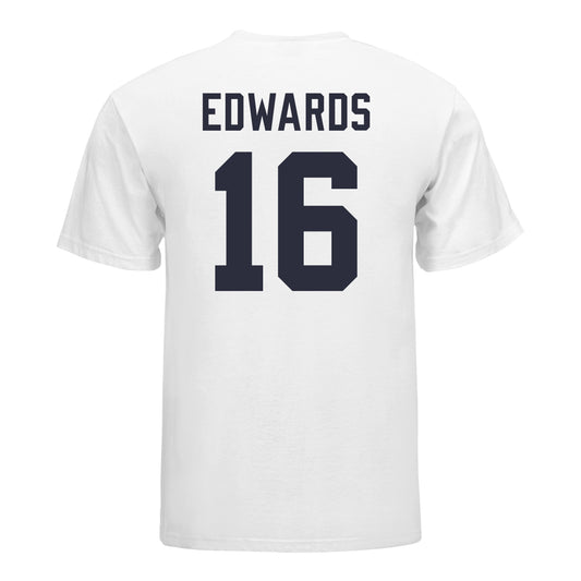 Michigan Wolvernes #16 Camille Edwards Student Athlete White Women's Volleyball T-Shirt