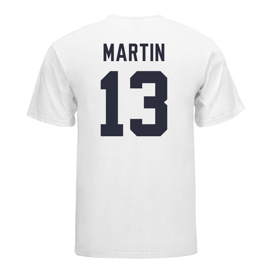Michigan Wolvernes #13 Meredith Martin Student Athlete White Women's Volleyball T-Shirt
