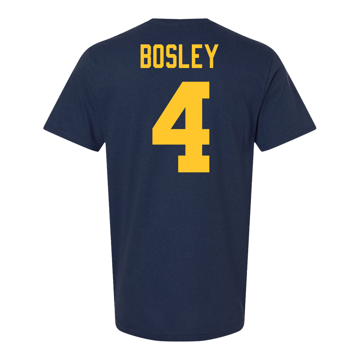 Michigan Wolvernes #4 Lilley Bosley Student Athlete Navy Women's Soccer T-Shirt