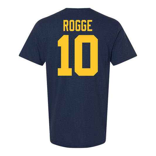 Michigan Wolvernes #10 Maxine Rogge Student Athlete Navy Field Hockey T-Shirt
