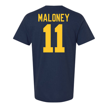 Michigan Wolvernes #11 Payton Maloney Student Athlete Navy Field Hockey T-Shirt
