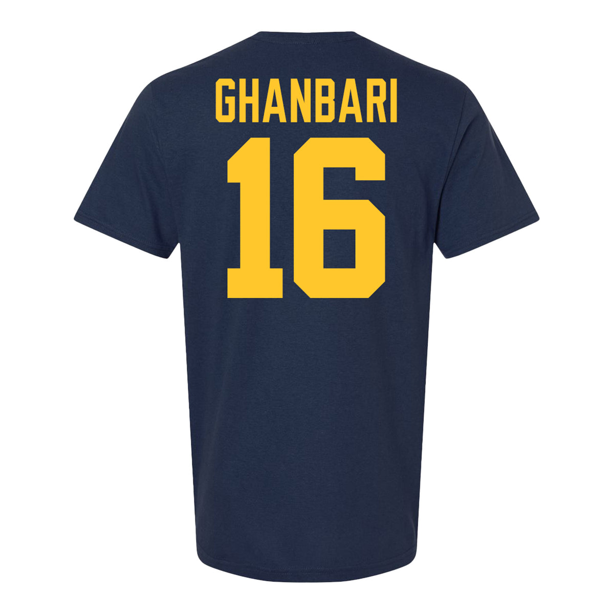 Michigan Wolvernes #16 Sofia Ghanbari Student Athlete Navy Field Hockey T-Shirt
