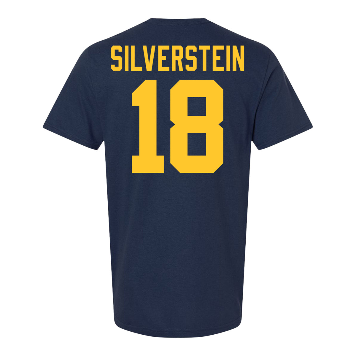 Michigan Wolvernes #18 Hala Silverstein Student Athlete Navy Field Hockey T-Shirt