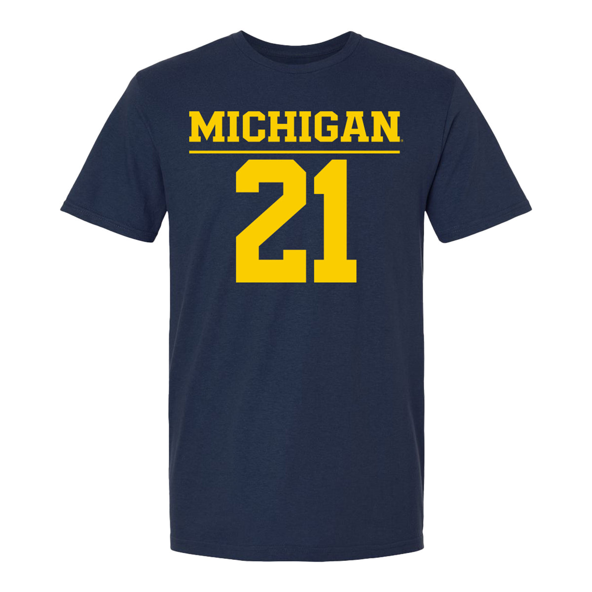 Michigan Wolvernes #21 Cami Wiseman Student Athlete Navy Field Hockey T-Shirt