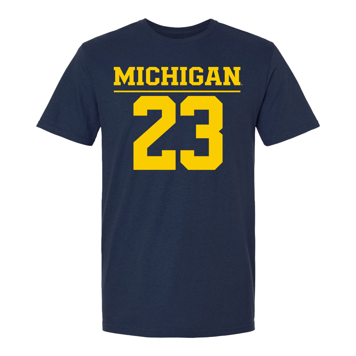 Michigan Wolvernes #23 Zoe Martin Student Athlete Navy Field Hockey T-Shirt