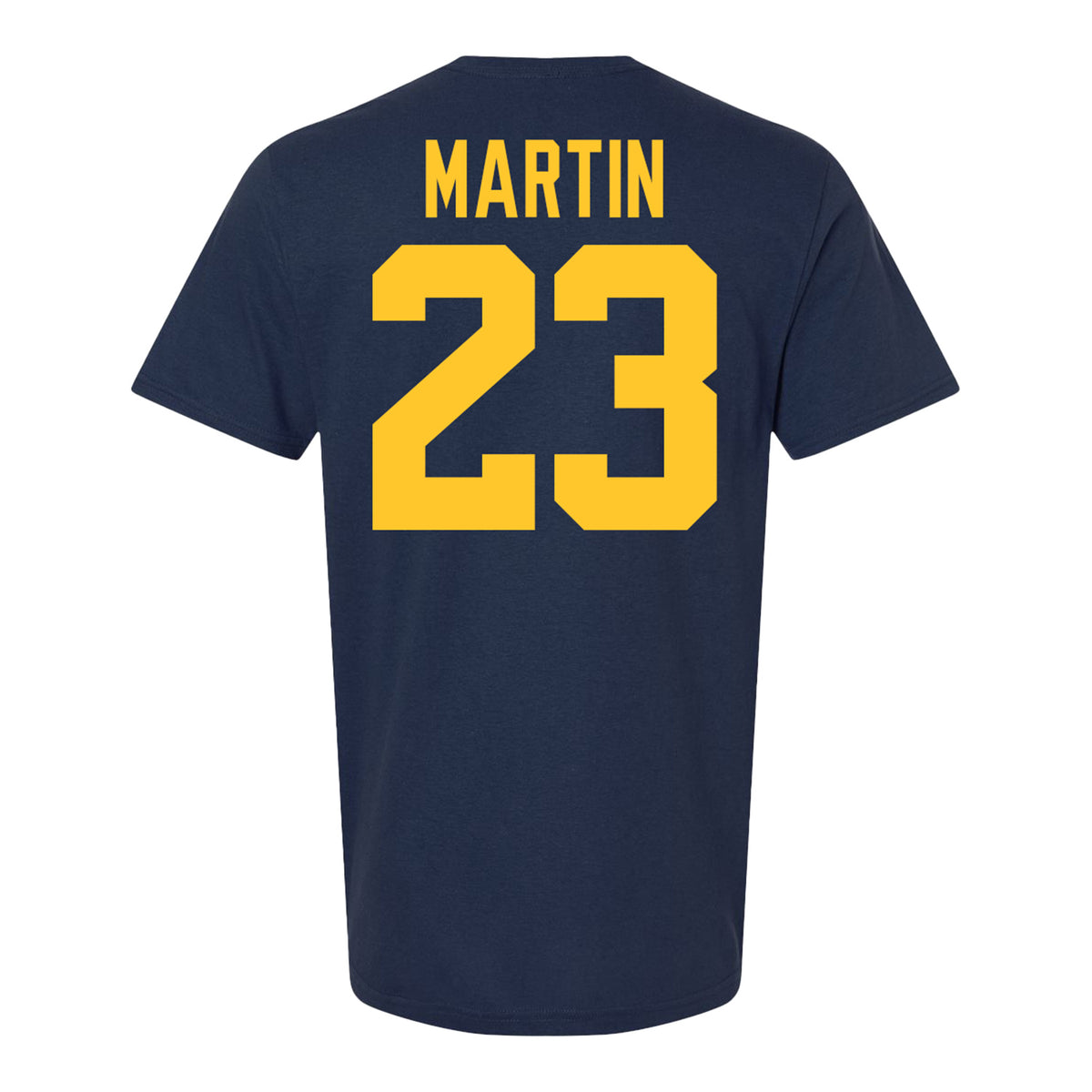Michigan Wolvernes #23 Zoe Martin Student Athlete Navy Field Hockey T-Shirt