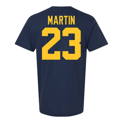 Michigan Wolvernes #23 Zoe Martin Student Athlete Navy Field Hockey T-Shirt