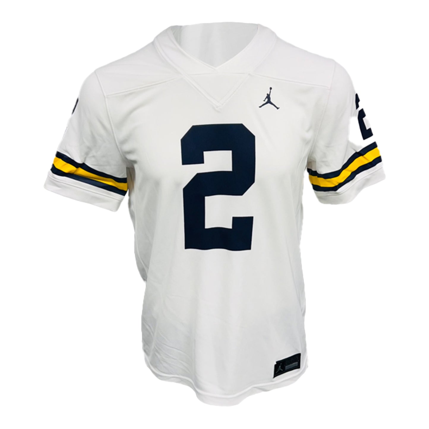 Michigan Wolverines Jordan #2 Will Johnson Student Athlete White Football Jersey