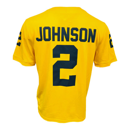 Michigan Wolverines Jordan #2 Will Johnson Student Athlete Maize Football Jersey