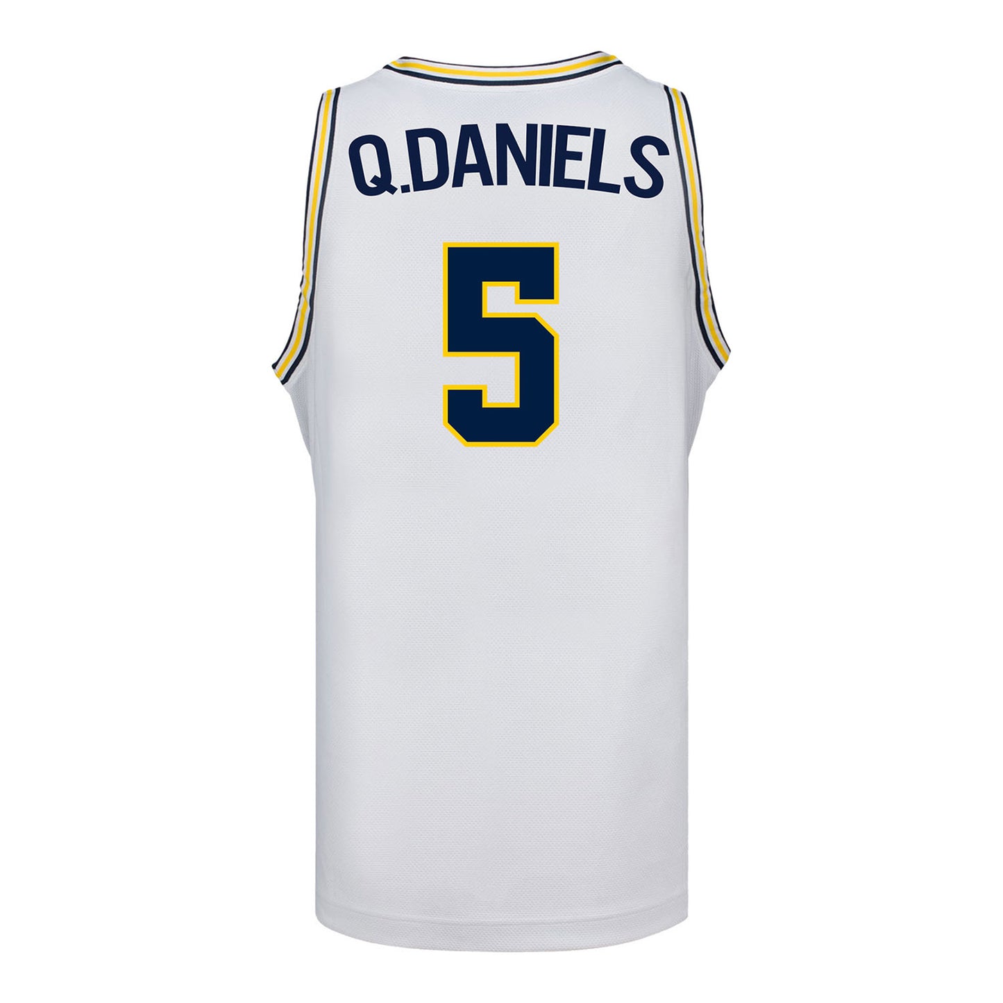 Michigan Wolverines #5 Brooke Q. Daniels Student Athlete White Women's Basketball Jersey