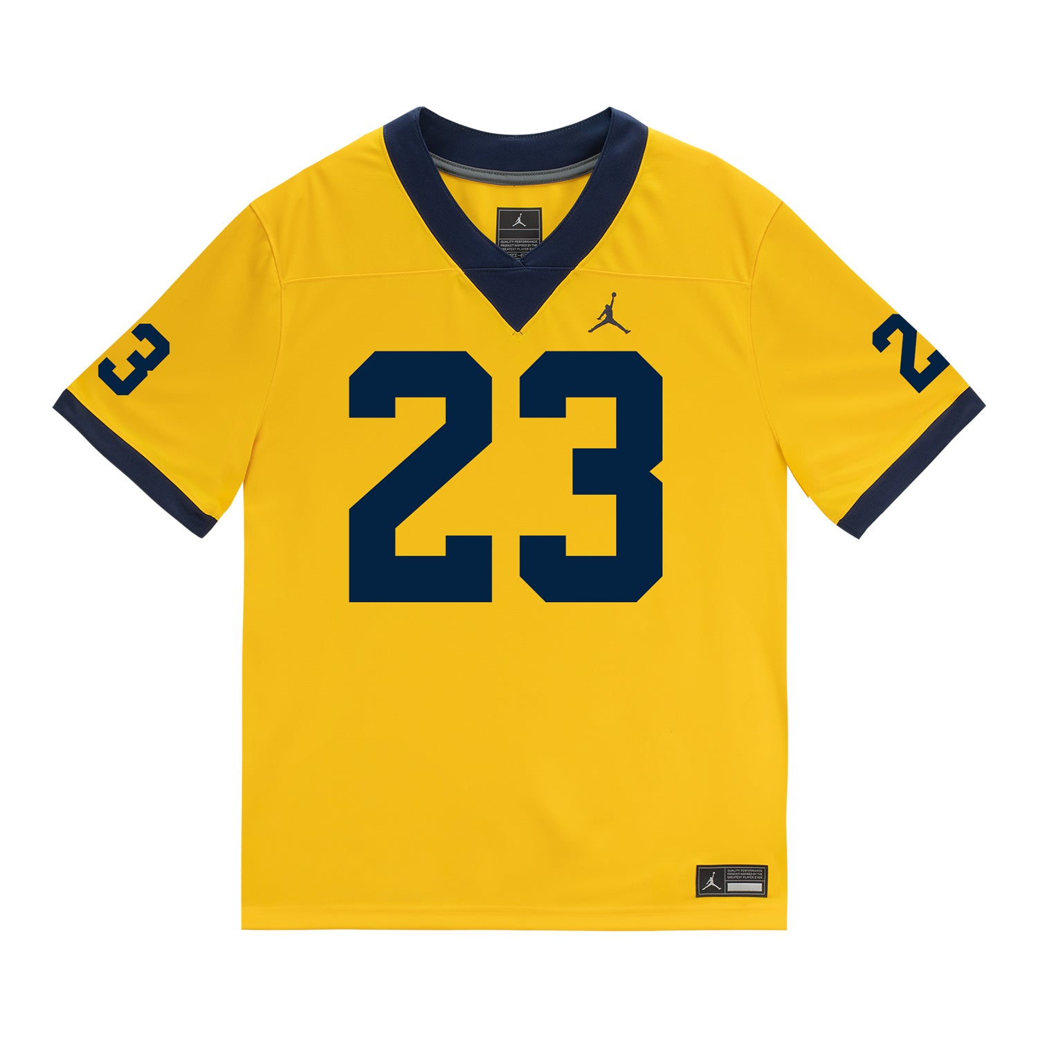 Michigan Wolverines #23 Jordan Marshall Student Athlete Maize