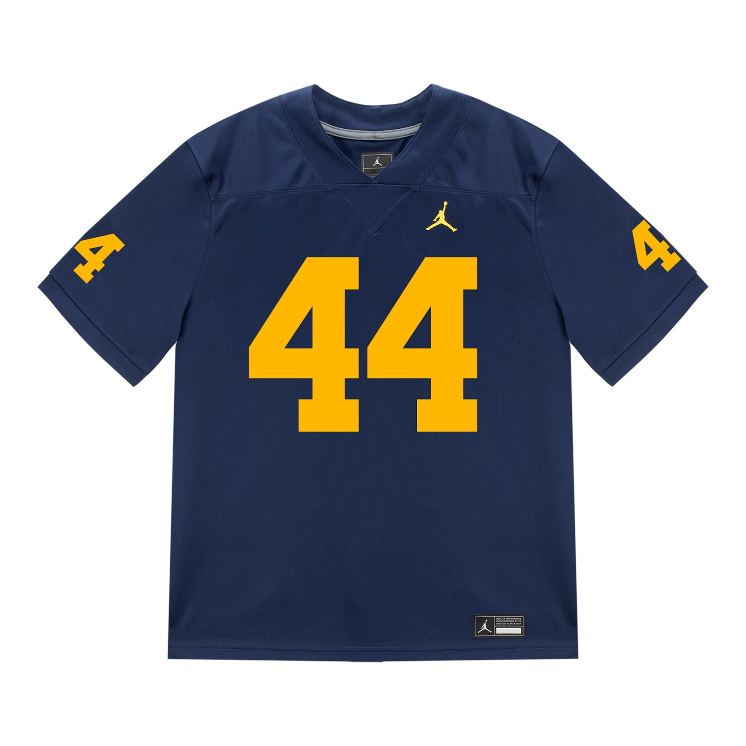 Michigan Wolverines #44 Damon Payne Student Athlete Blue Football Jersey - Front View