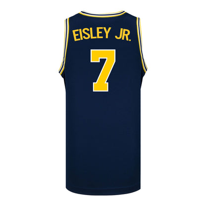 Michigan Wolverines Mens Basketball #7 Howard Eisley Jr. Blue Basketball Jersey