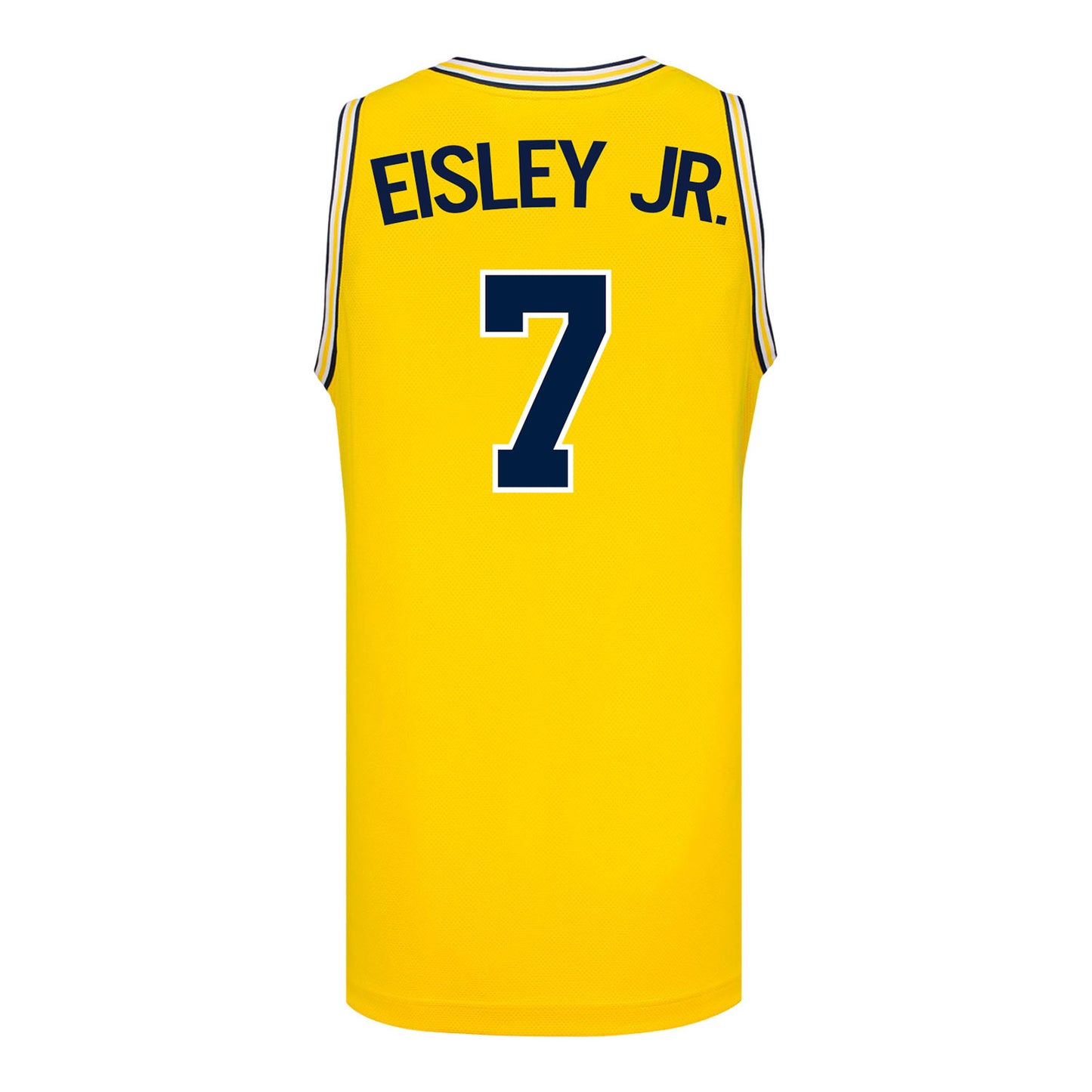 Michigan Wolverines Mens Basketball #7 Howard Eisley Jr. Maize Basketball Jersey