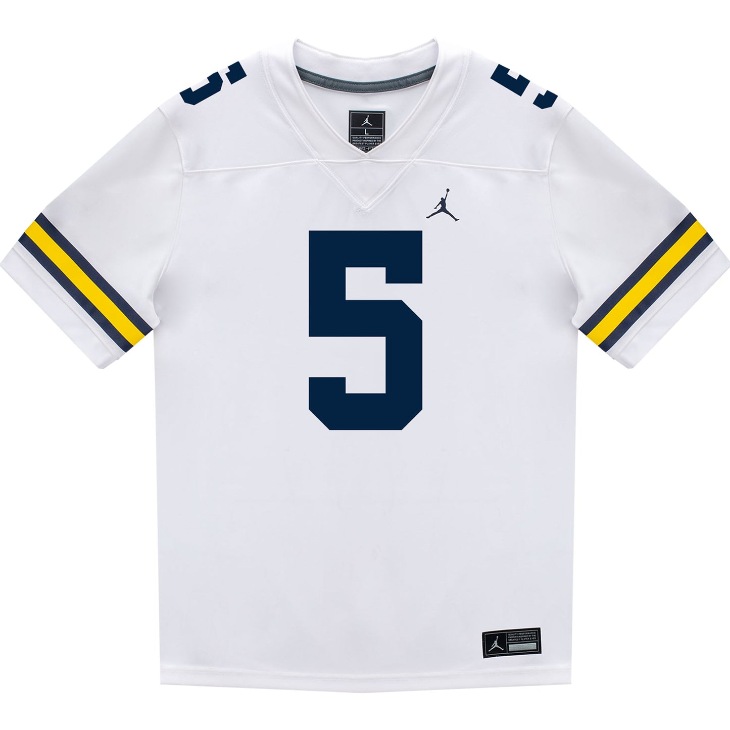 Michigan Wolverines #5 Savion Hiter Student Athlete White Football Jersey