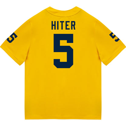 Michigan Wolverines #5 Savion Hiter Student Athlete Maize Football Jersey