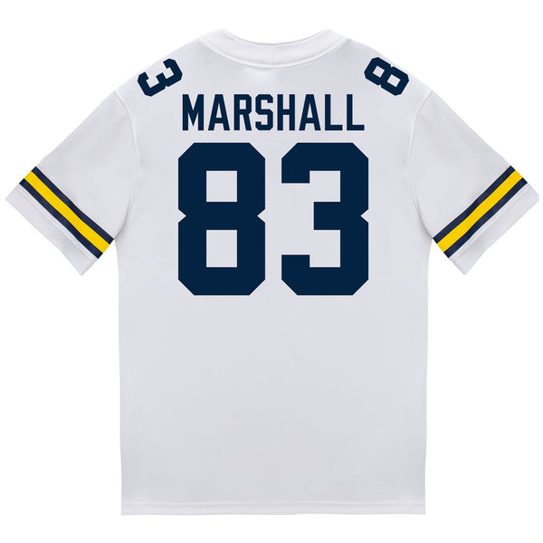 Michigan Wolverines #83 Zack Marshall Student Athlete White
