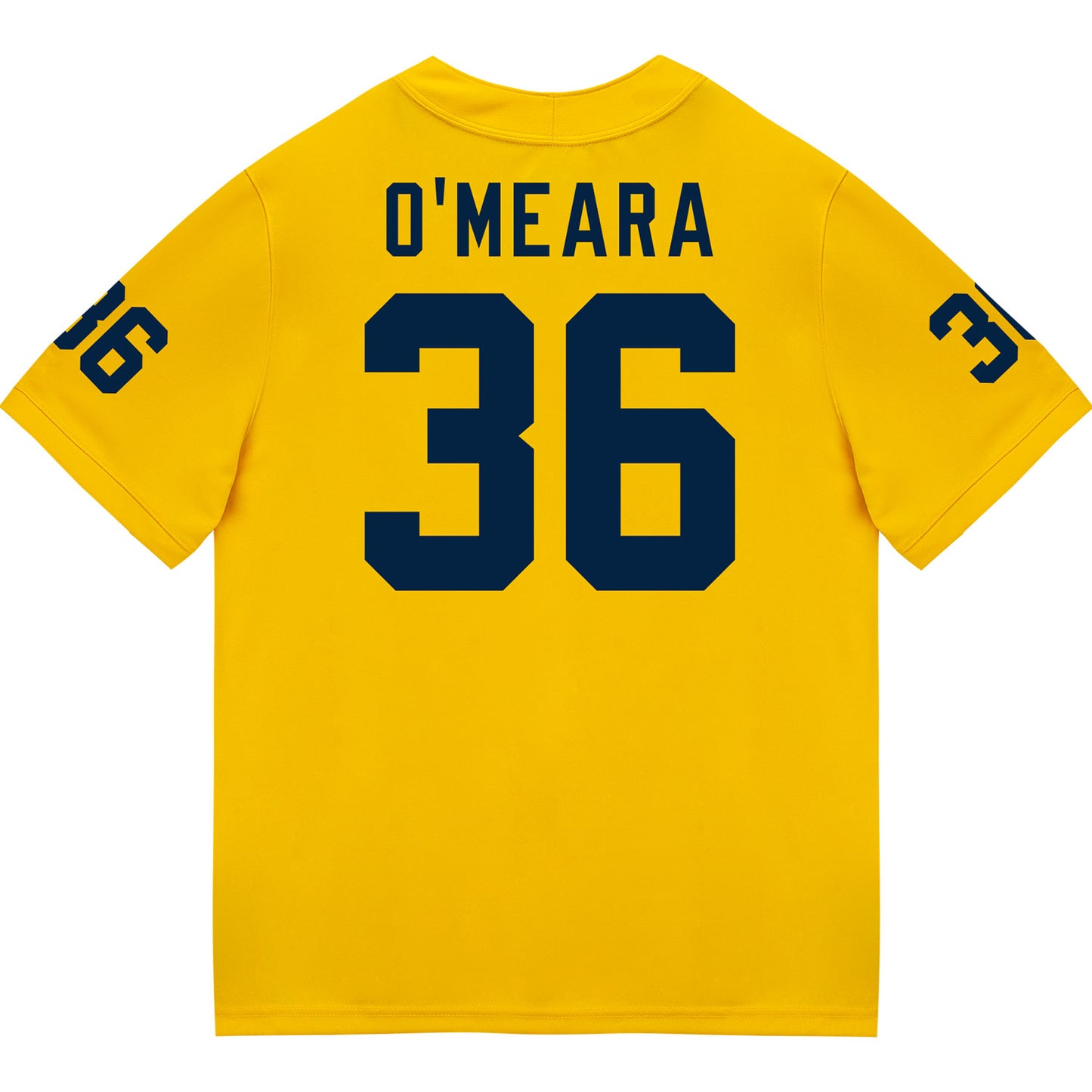 Michigan Wolverines #36 Tomas O'Meara Student Athlete Maize Football Jersey