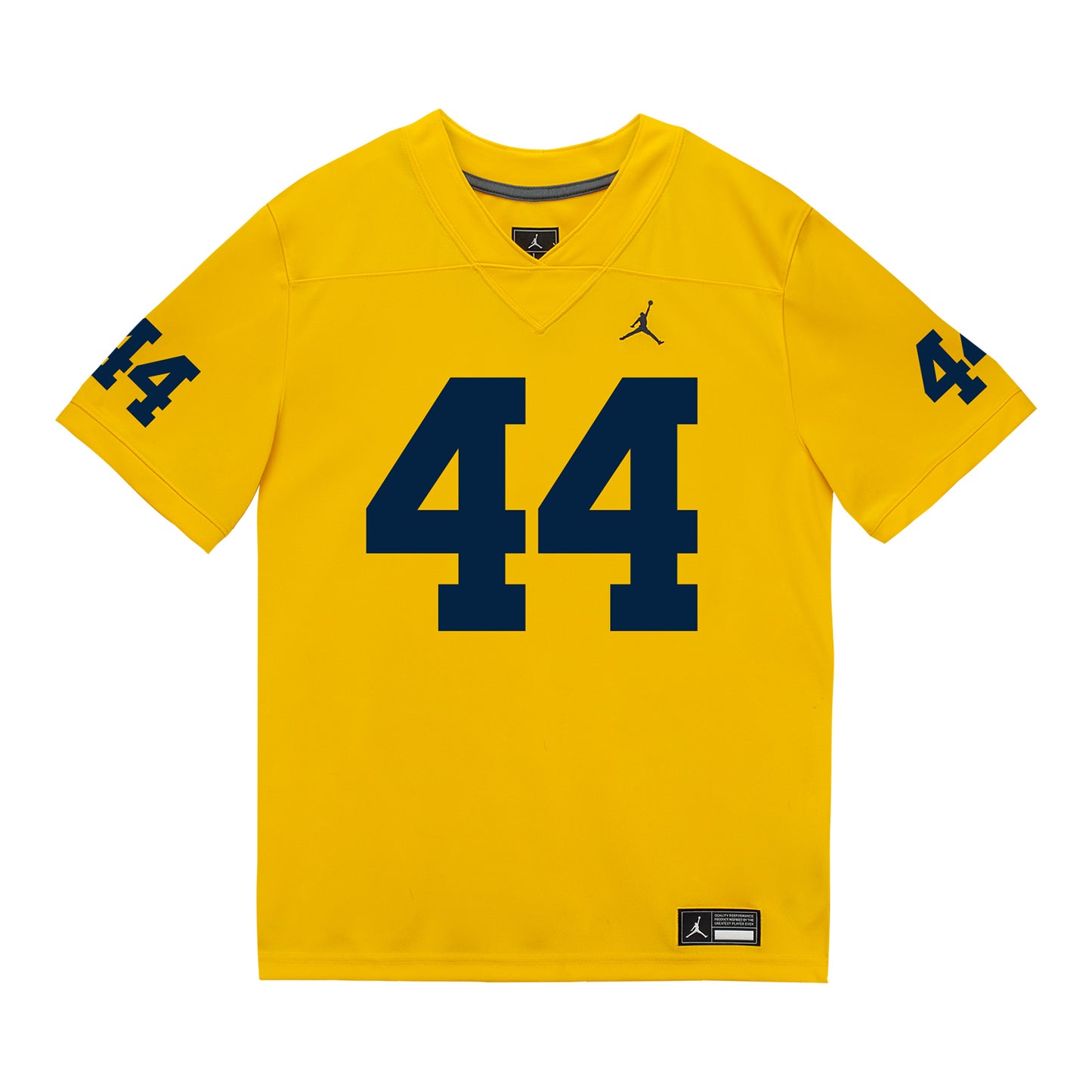 Michigan Wolverines #44 Damon Payne Student Athlete Maize Football Jersey - Front View