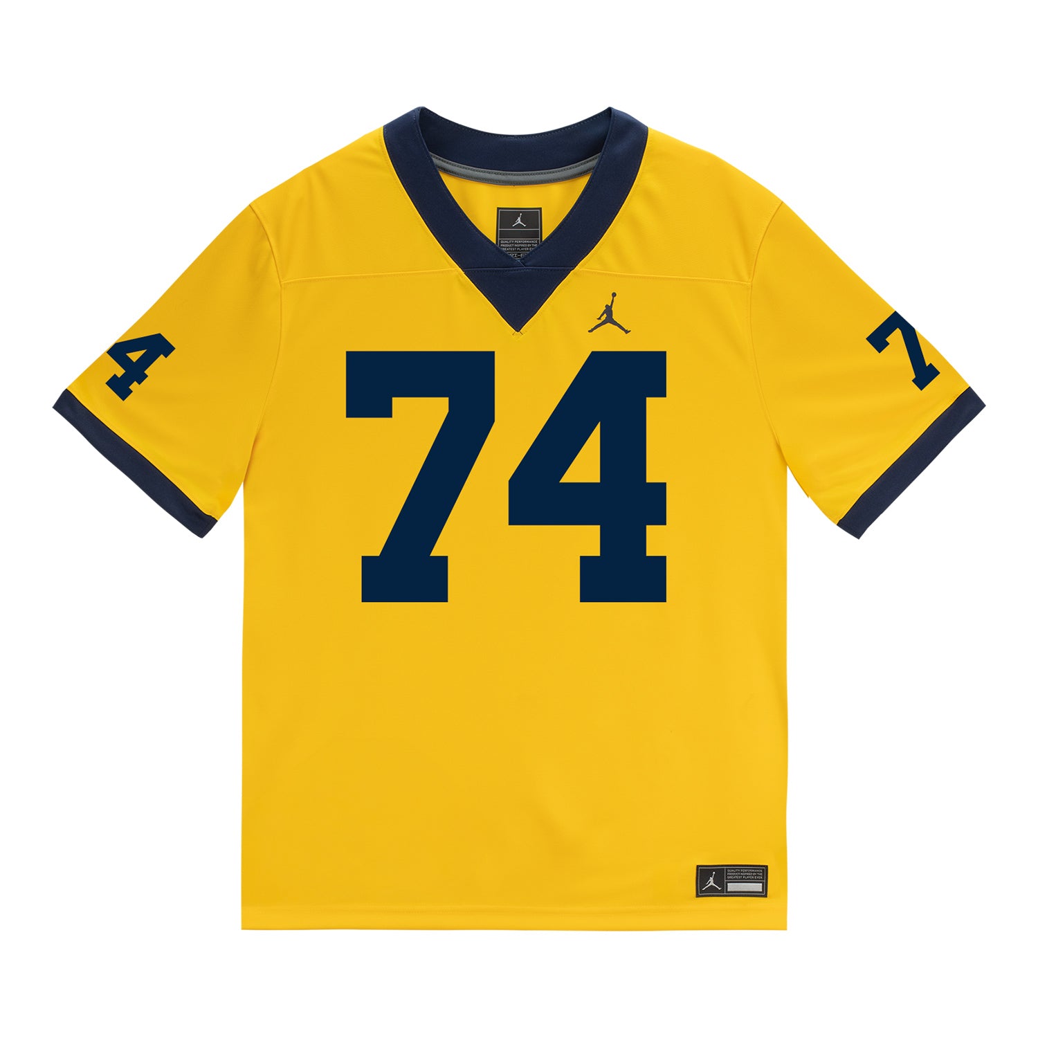 Michigan Wolverines #74 Avery Gach Student Athlete Maize Football