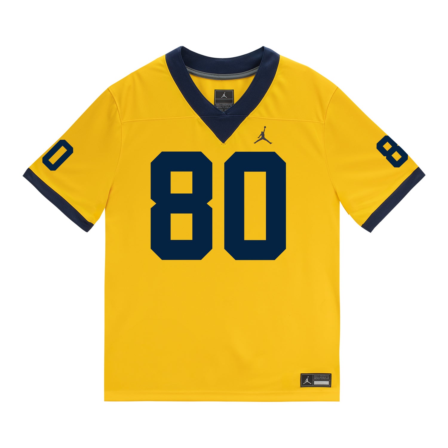 Michigan Wolverines #80 Hogan Hansen Student Athlete Maize