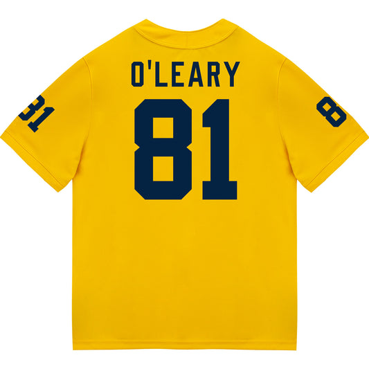 Michigan Wolverines #81 Peyton O'Leary Student Athlete Maize Football Jersey