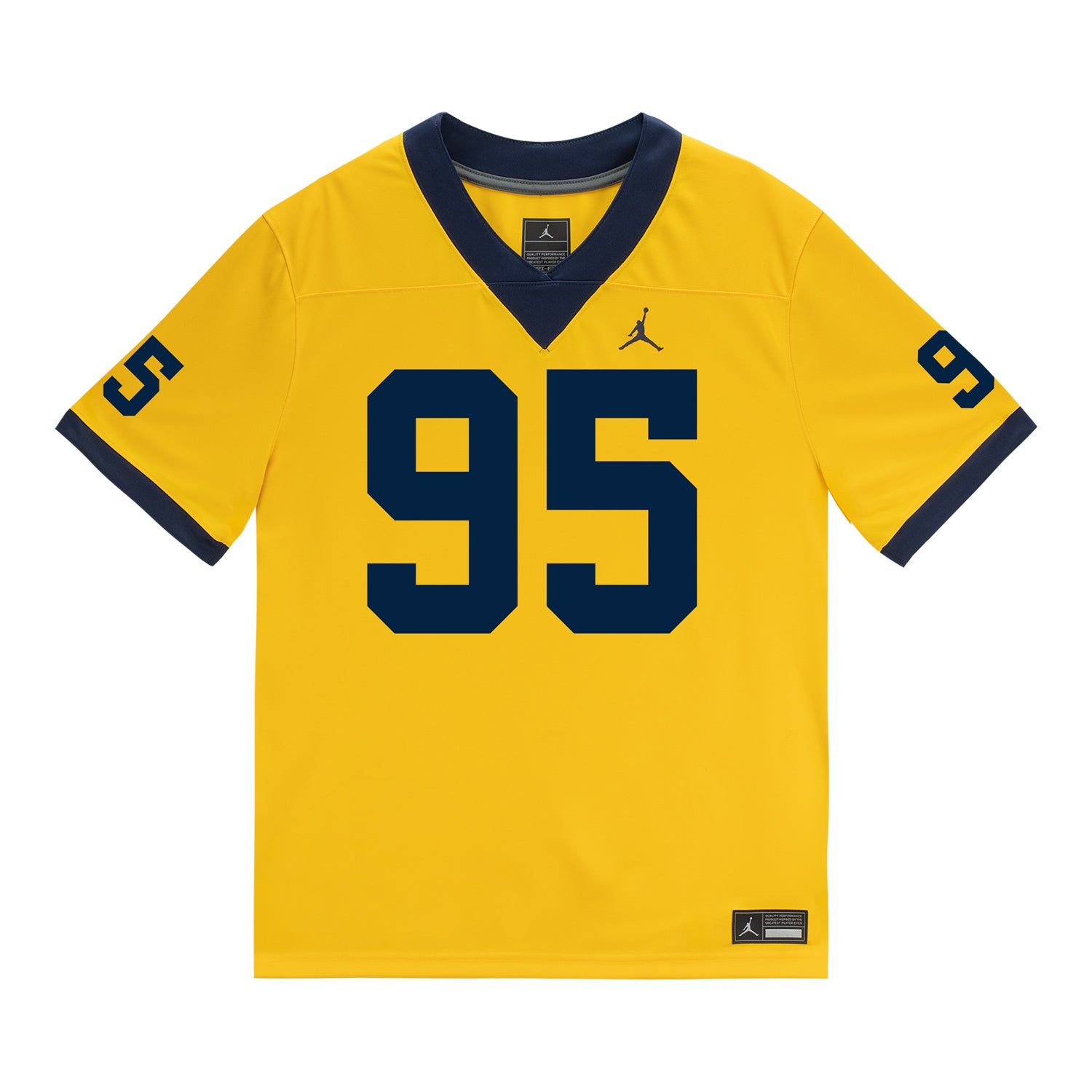 Michigan Wolverines #95 Trey Pierce Student Athlete Maize Football