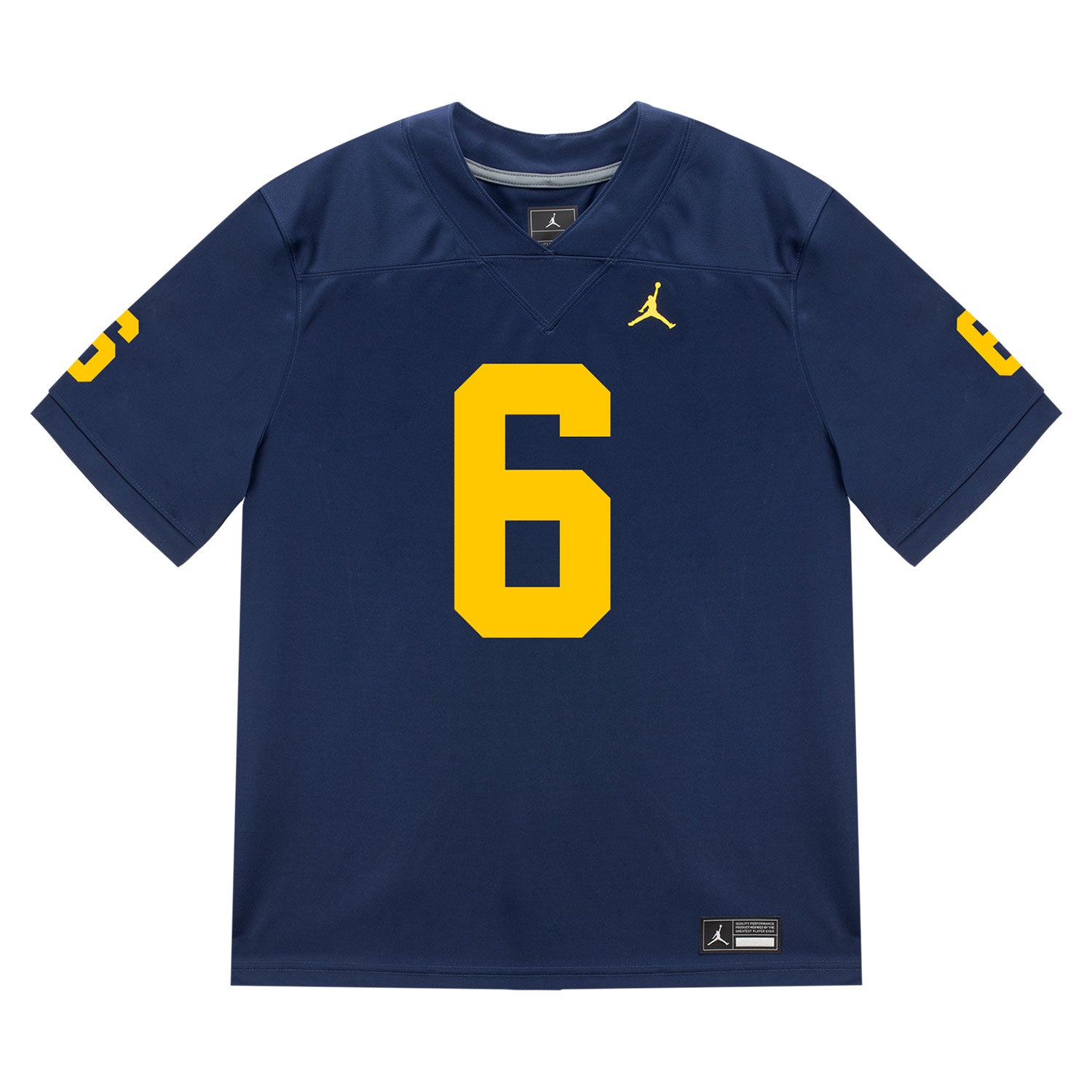 Michigan Wolverines #6 Jamar Browder Student Athlete Blue Football Jersey - Front View