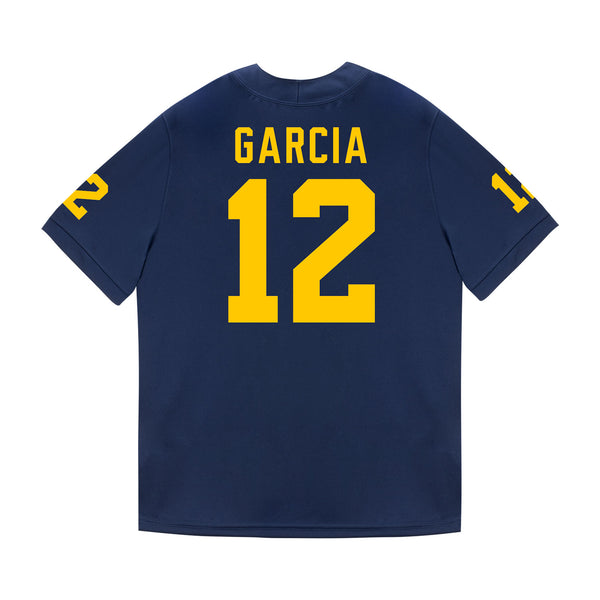 Michigan Wolverines #12 Jake Garica Student Athlete Blue Football