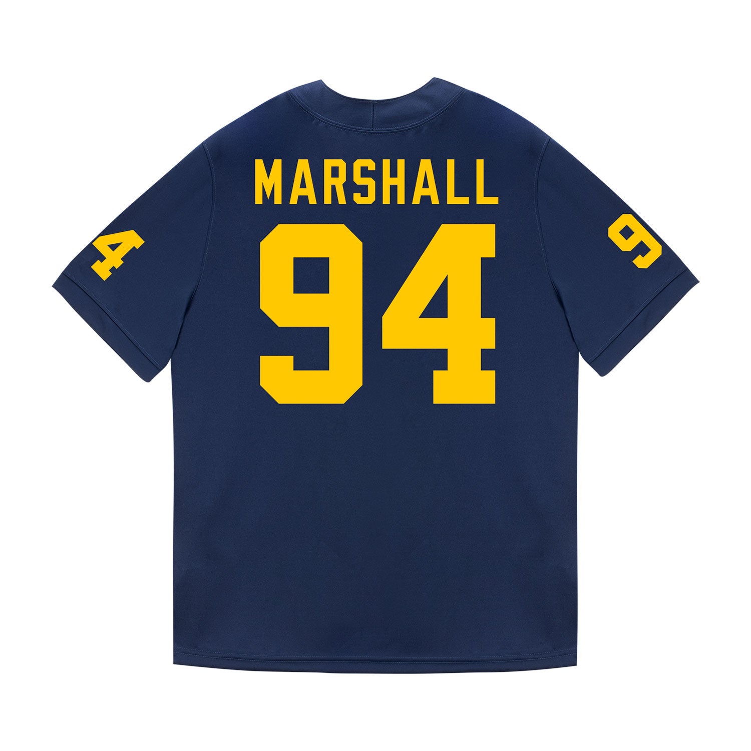 Michigan Wolverines #94 Nate Marshall Student Athlete Blue Michigan Wolverines #94 Nate Marshall Student Athlete Blue