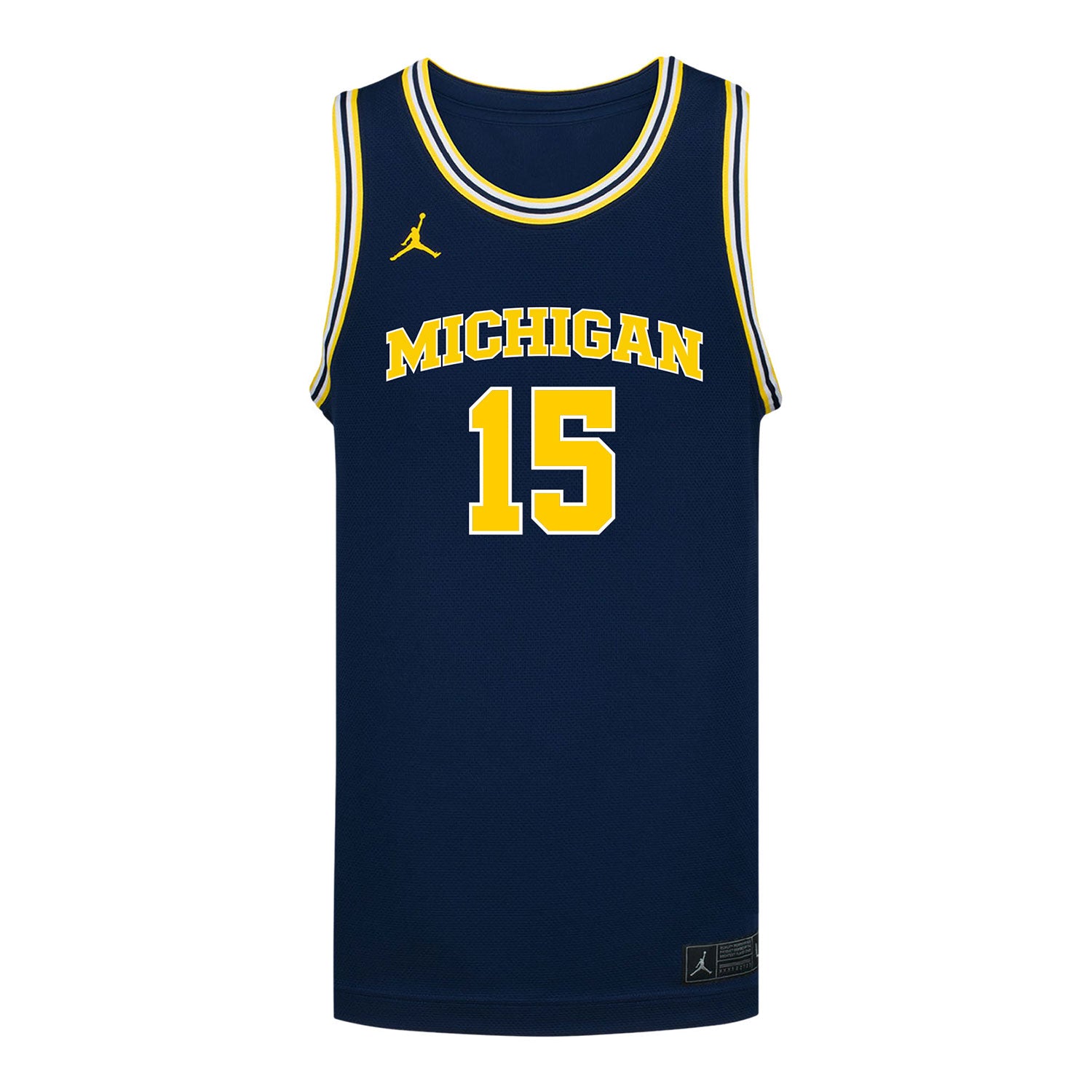 Michigan Wolverines #15 Ashley Sofikanich Student Athlete Blue Women's Basketball Jersey - Front View