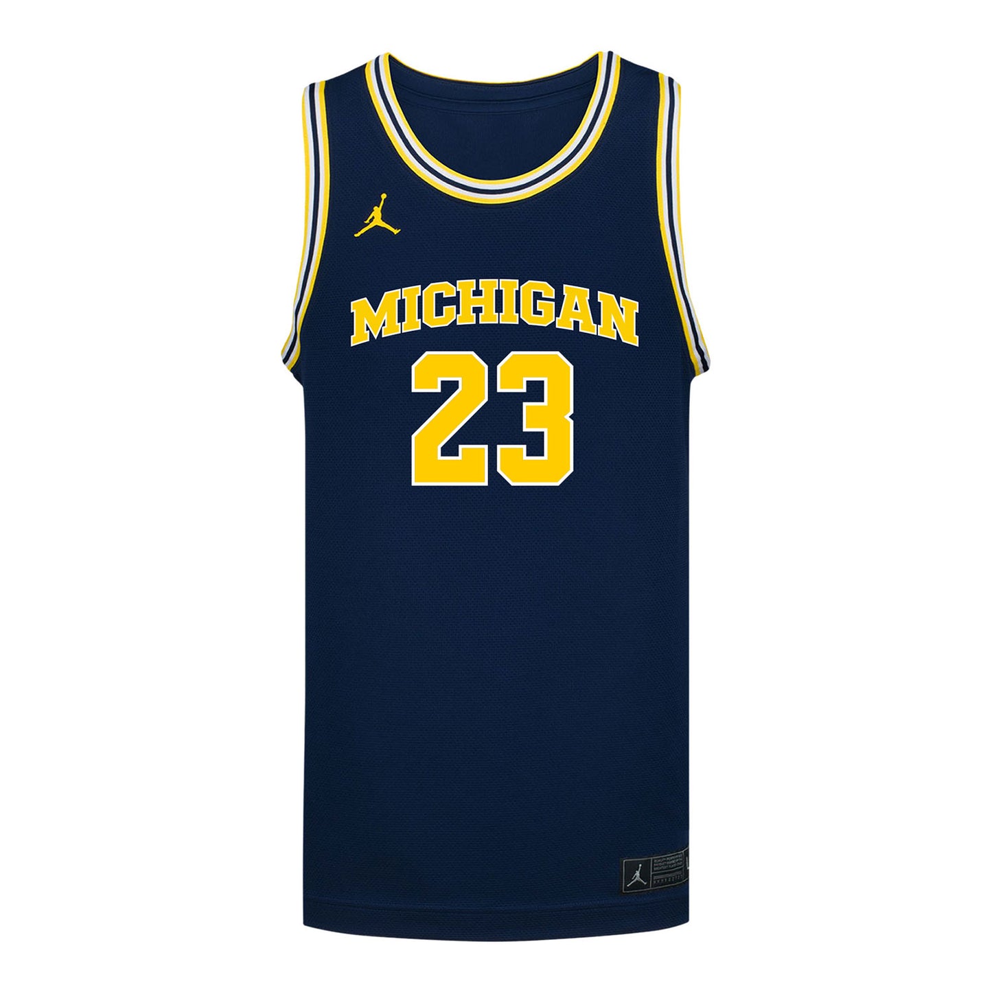 Michigan Wolverines #23 Ciara Byars Student Athlete Blue Women's Basketball Jersey - Front View