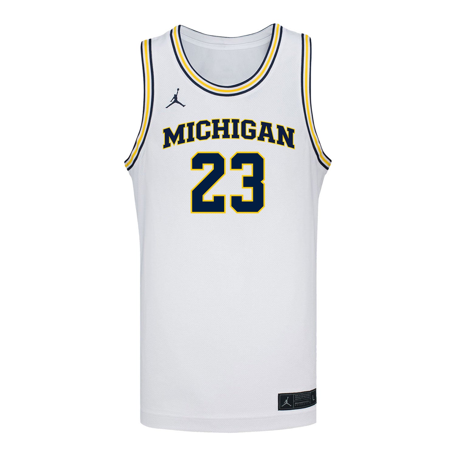 Michigan Wolverines #23 Ciara Byars Student Athlete White Women's Basketball Jersey - Front View