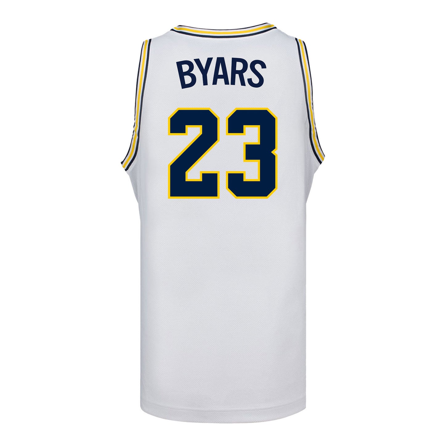 Michigan Wolverines #23 Ciara Byars Student Athlete White Women's Basketball Jersey - Back View