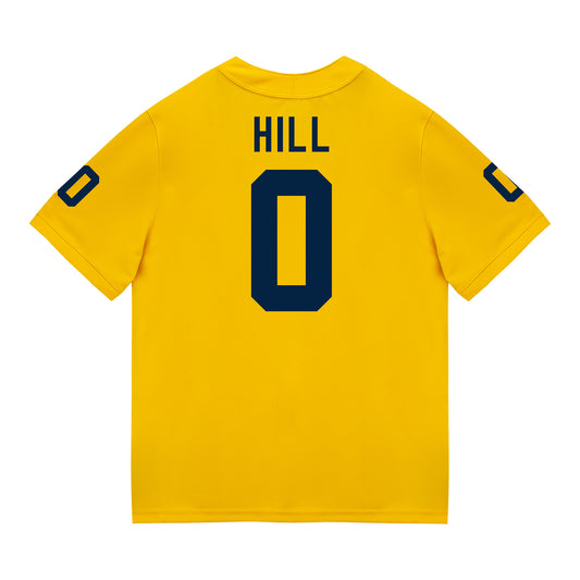 Michigan Wolverines #0 Jyaire Hill Student Athlete Maize Football Jersey