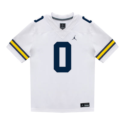 Michigan Wolverines #0 Kendrick Bell Student Athlete White Football Jersey