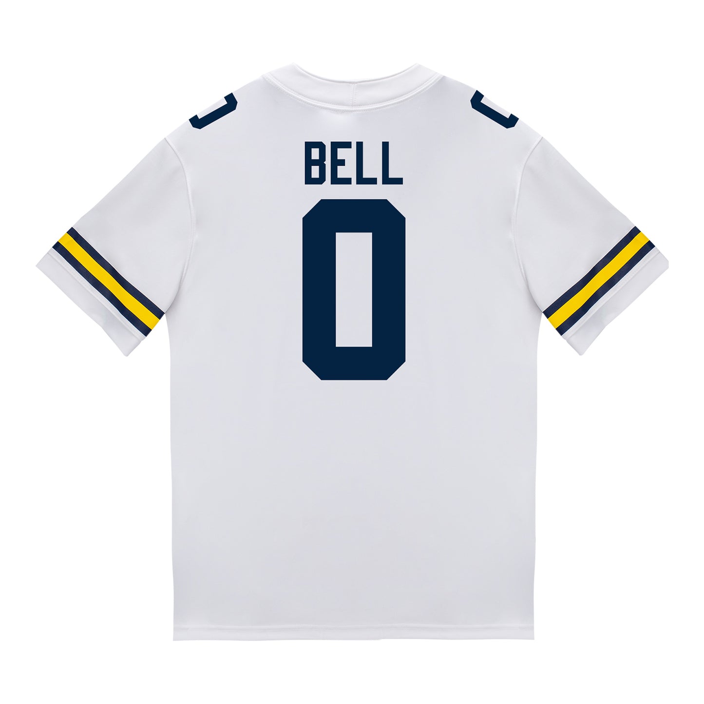 Michigan Wolverines #0 Kendrick Bell Student Athlete White Football Jersey