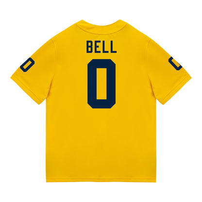 Michigan Wolverines #0 Kendrick Bell Student Athlete Maize Football Jersey