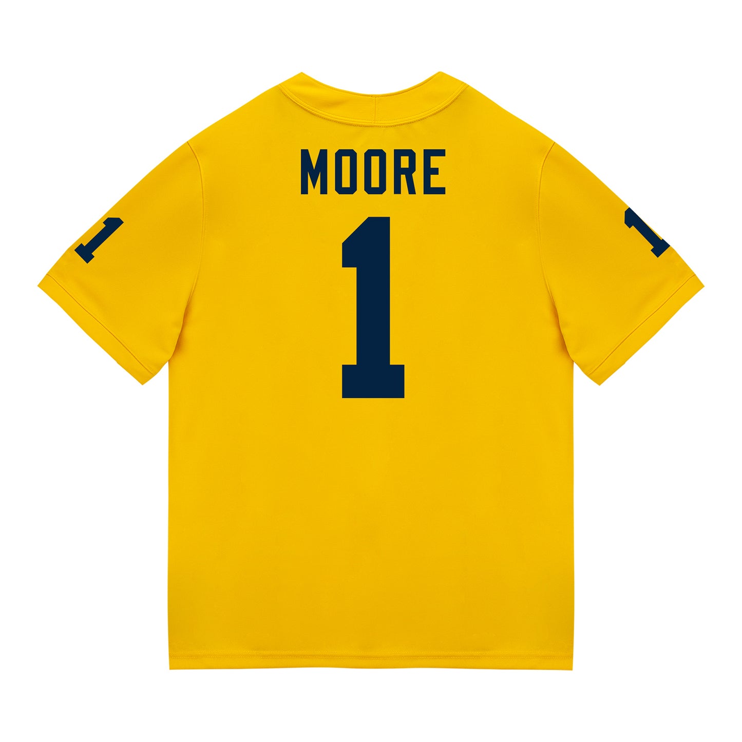 Michigan Wolverines #1 Rod Moore Student Athlete Maize Football Jersey