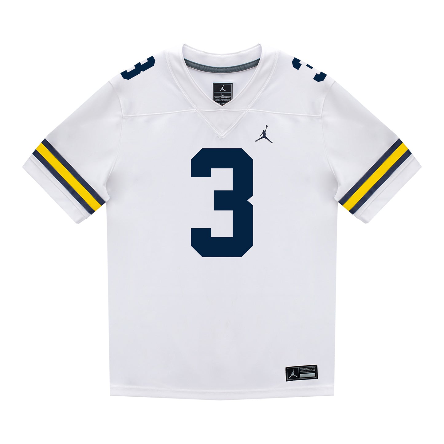 Michigan Wolverines #3 Smith Snowden Student Athlete White Football Jersey