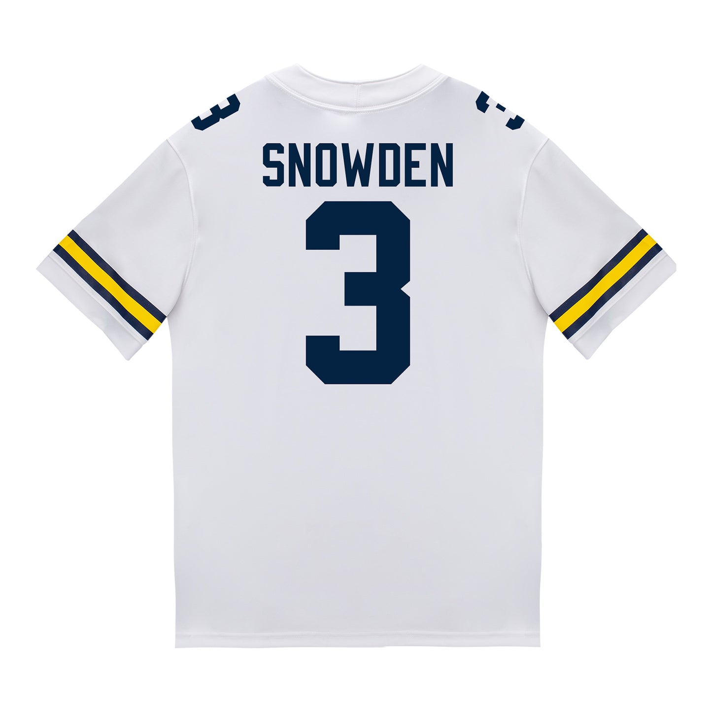 Michigan Wolverines #3 Smith Snowden Student Athlete White Football Jersey