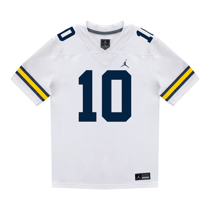 Michigan Wolverines #10 Jaime Ffrench Student Athlete White Football Jersey